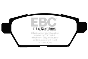 compare product EBC 06-09 Ford Fusion 2.3 Yellowstuff Rear Brake Pads