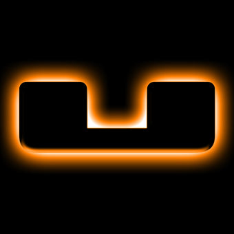 compare product ORACLE Lighting Universal Illuminated LED Letter Badges - Matte Blk Surface Finish - U