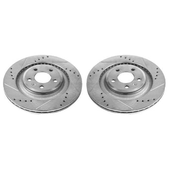compare product Power Stop 10-11 Audi S4 Rear Evolution Drilled & Slotted Rotors - Pair