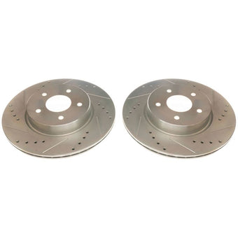 compare product Power Stop 19-20 Infiniti QX50 Rear Evolution Drilled & Slotted Rotors - Pair