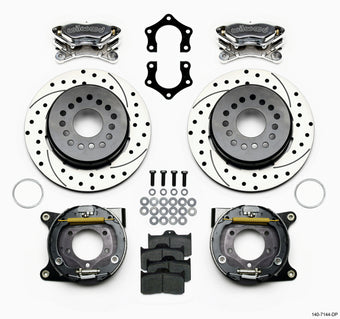 compare product Wilwood Forged Dynalite P/S P-B Kit Drilled Polished Mopar/Dana 2.36in Off w/Snap Ring Bearing