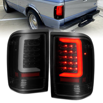 compare product ANZO 1993-1997 Ford  Ranger LED Tail Lights w/ Light Bar Black Housing Smoked Lens