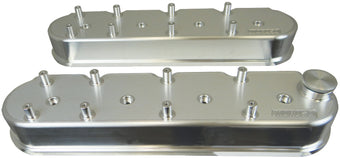 compare product Moroso GM LS Valve Cover - 2.5in - w/Coil Mounts - Billet Aluminum - Pair