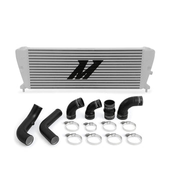 compare product Mishimoto Ford Ranger 3.2L Diesel Intercooler Kit 2011+ Silver w/ Wrinkle Black Pipes