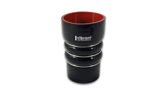 compare product Vibrant Silicone Coupling 4 Ply Aramid CAC Hose 3in x 2.5in Inlet/Outlet - Black