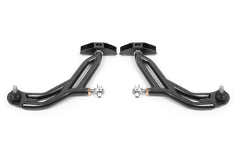 compare product BMR 10-14 Ford Mustang Adj. Lower A-Arms w/ Delrin/Rod End / 18mm Tall Ball Joint - Black Hammertone