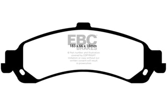 compare product EBC 02 Cadillac Escalade 5.3 (PBR rear caliper) Yellowstuff Rear Brake Pads