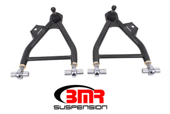 compare product BMR 94-04 Mustang Lower A-Arms (Coilover Only) w/ Adj. Rod End & Tall Ball Joint - Black Hammertone