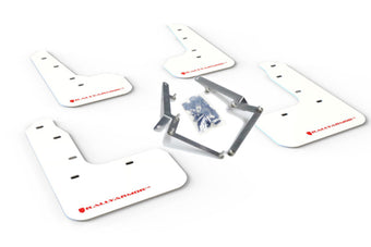 compare product Rally Armor 17-21 Honda Civic Sport/Sport Touring White UR Mud Flap w/Red Logo