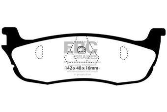 compare product EBC 97-99 Ford Expedition 4.6 2WD Yellowstuff Rear Brake Pads