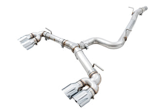 compare product AWE Tuning MK7.5 Golf R Track Edition Exhaust w/Chrome Silver Tips 102mm