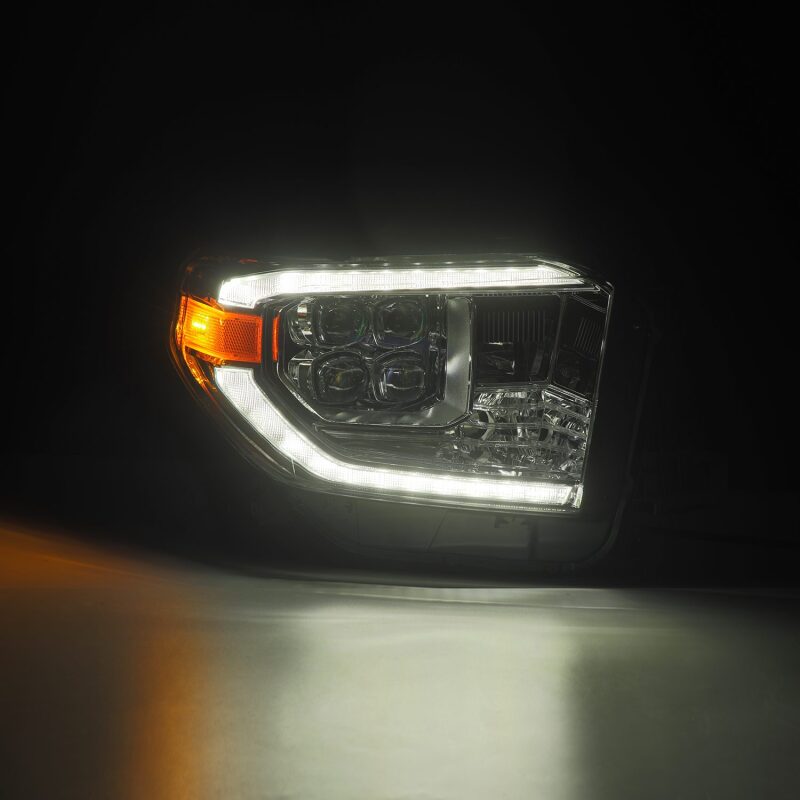 AlphaRex 14 - 21 Toyota Tundra NOVA LED Proj HL Chrome w/Actv Light & Seq. Sig + Switchback DRL - My Store
