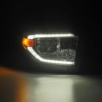 AlphaRex 14 - 21 Toyota Tundra NOVA LED Proj HL Chrome w/Actv Light & Seq. Sig + Switchback DRL - My Store