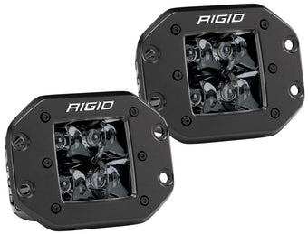 compare product Rigid Industries D2 - Midnight Edition Flush Mount Spot Lights