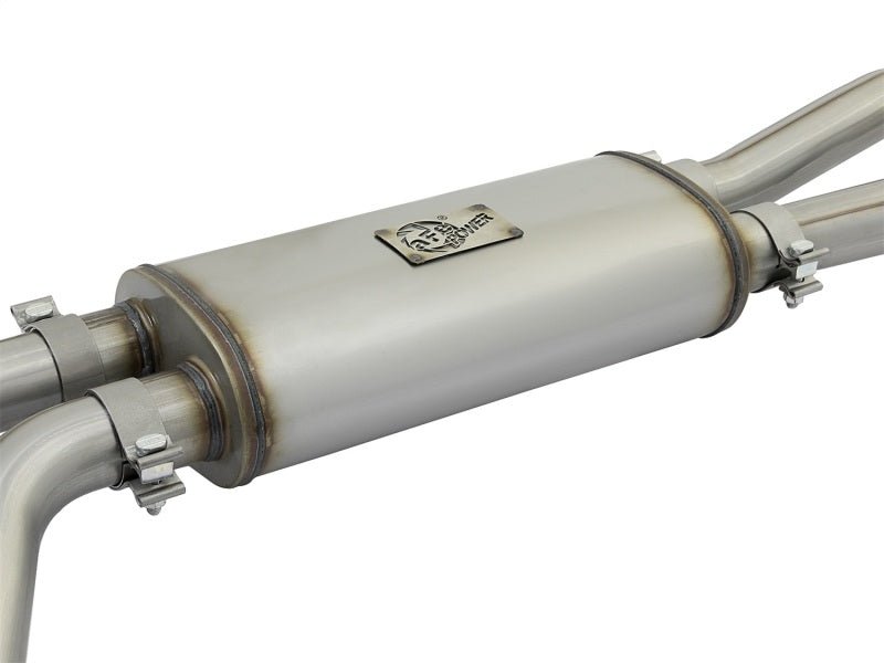 aFe Rebel Series 3in SS Cat - Back Exhaust System w/ Polished Tip 04 - 15 Nissan Titan V8 5.6L - My Store