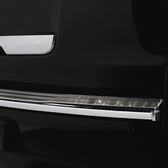 compare product Putco 07-14 Cadillac Escalade ESV - Stainless Steel Rear Bumper Cover