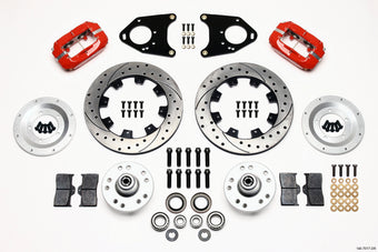 compare product Wilwood Forged Dynalite Front Kit 12.19in Drilled Red 71-80 Pinto/Mustang II Disc & Drum