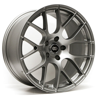compare product Enkei Raijin 18x9.5 15mm Offset 5x114.3 Bolt Pattern 72.6 Bore Titanium Gray Wheel *Min Qty 40*