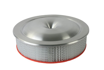 compare product Moroso Low Profile Racing Air Cleaner - 16in x 4in Filter - Aluminum - 4500 Dominator/King Demon