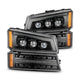 AlphaRex 03 - 06 Chevy Silverado 1500/2500HD/3500HD/Avalanche Alpha - Black NOVA LED Proj Headlights - My Store