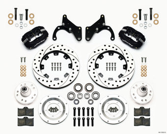 compare product Wilwood Forged Dynalite Front Kit 12.19in Drilled 65-68 Chevy Impala -Drum Spindle