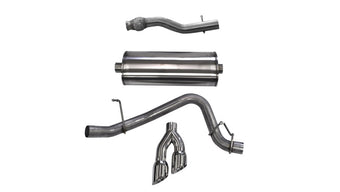 compare product Corsa 2015-2020 GMC Yukon XL 1500 5.3L V8 3in Cat-Back Single Side Exit Twin 4in Polished Tips