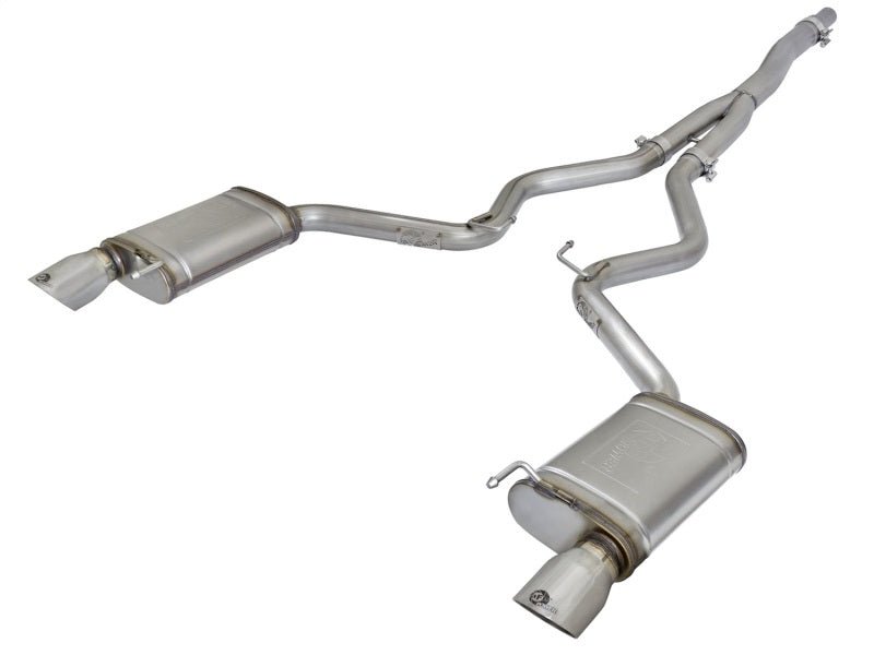 aFe MACHForce XP Exhausts Cat - Back SS - 304 EXH w/ Polished Tips 15 - 16 Ford Mustang EcoBoost 2.3L (t) - My Store