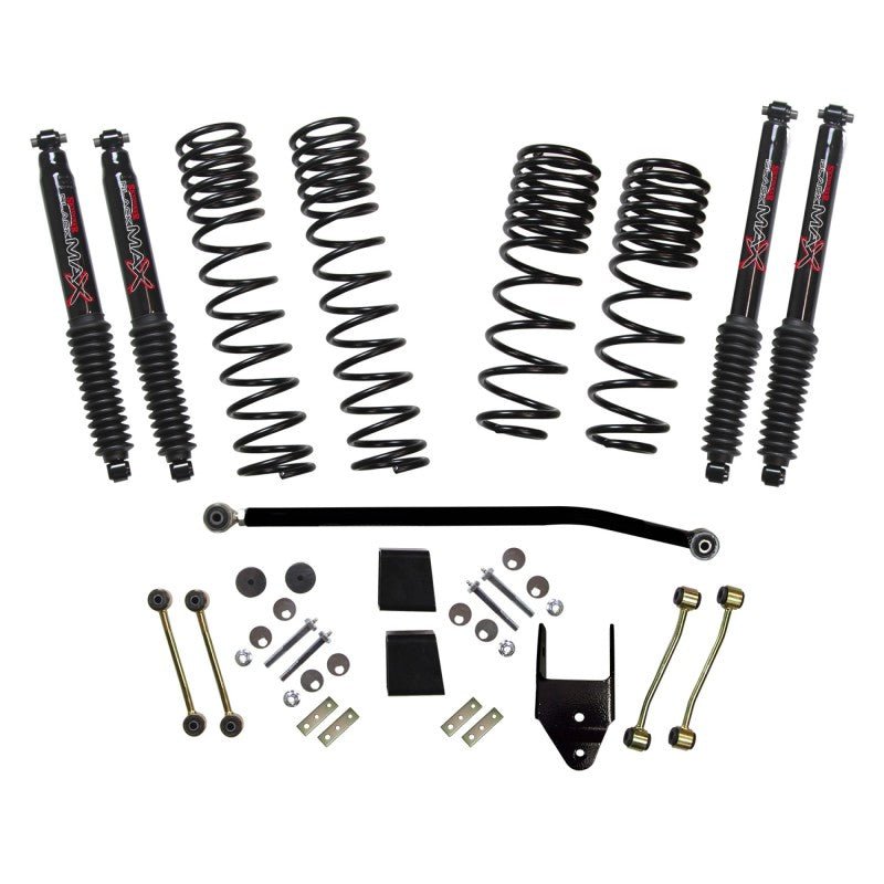Skyjacker 2020 Jeep JL 4WD Rub Diesel 3.5 - 4in Dual Rate Long Travel Sus Lift Kit w/Blk Max Shocks - My Store