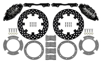 compare product Wilwood 17-21 Can-Am X3RS Black 6-Piston Front Kit 11.25in - Drilled Rotors