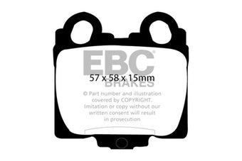 compare product EBC 98-05 Lexus GS300 3.0 Yellowstuff Rear Brake Pads