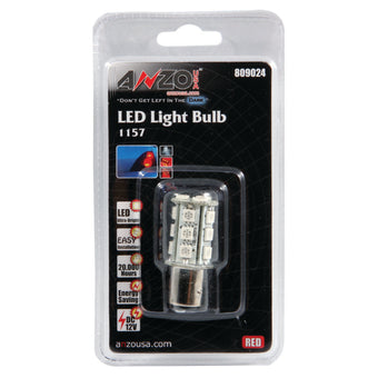compare product ANZO LED Bulbs Universal LED 1157 Red - 18 LEDs 1 3/4in Tall
