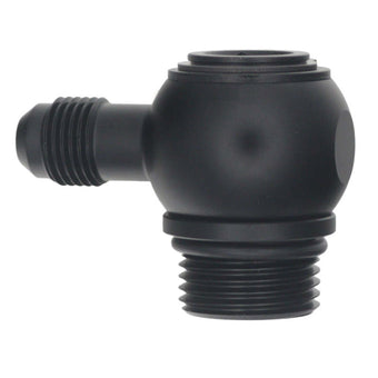 compare product DeatschWerks 10AN ORB Male to 6AN Male Flare Low Profile 90-Degree Swivel - Anodized Matte Black