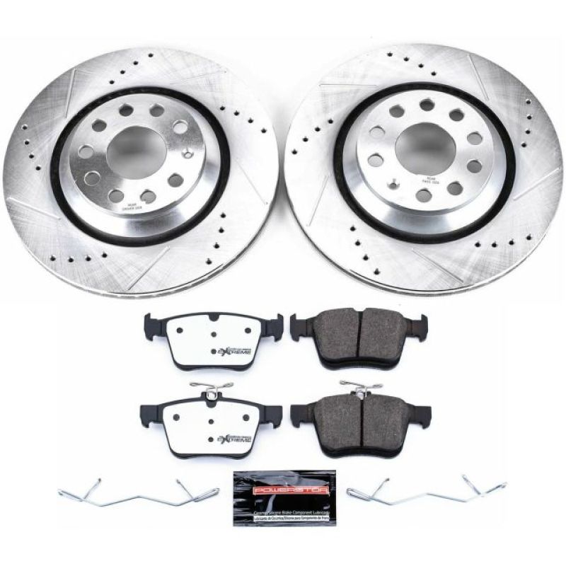 Power Stop 17 - 18 Audi RS3 Rear Z26 Street Warrior Brake Kit - My Store