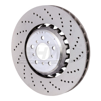 compare product SHW 13-16 BMW M5 4.4L Right Front Cross-Drilled Lightweight Brake Rotor (34112284102)