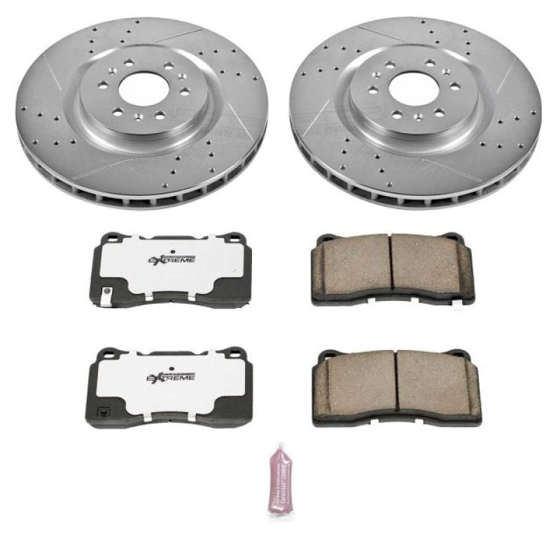 Power Stop 04 - 07 Cadillac CTS Front Z26 Street Warrior Brake Kit - My Store