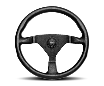 compare product Momo Montecarlo Steering Wheel 320 mm - Black Leather/Black Stitch/Black Spokes