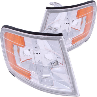 compare product ANZO Corner Lights 1994-1997 Honda Accord Euro Corner Lights Chrome w/ Amber Reflector