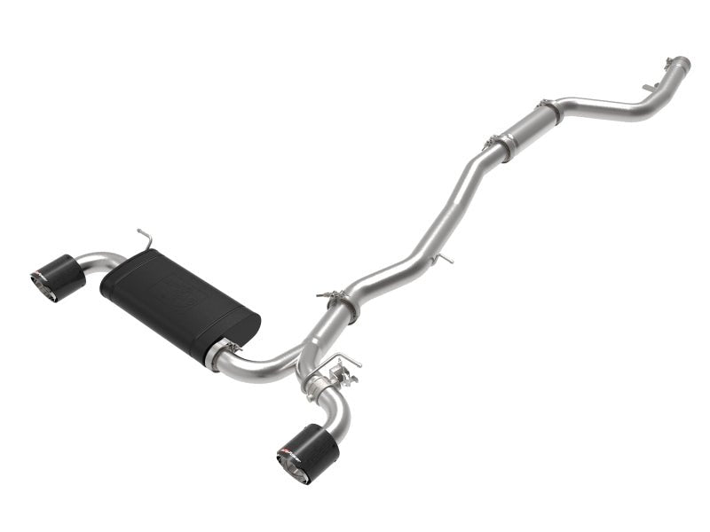 aFe POWER Takeda 2020 Toyota Supra L6 - 3.0L (t) 3in - 2.5in 304 SS CB Exhaust Carbon Tips - My Store