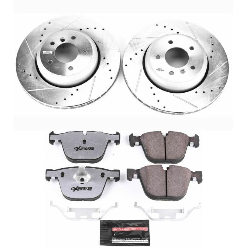 Power Stop 08 - 10 BMW 535i Rear Z26 Street Warrior Brake Kit - My Store