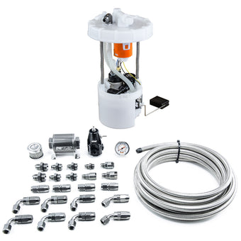 compare product DeatschWerks 06-11 Honda Civic Si K20 DW400 Pump Module & Return Kit w/CPE Fuel Lines