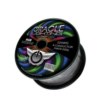 compare product Oracle 22AWG 4 Conductor RGB Installation Wire 100M (328ft) Spool - RGB