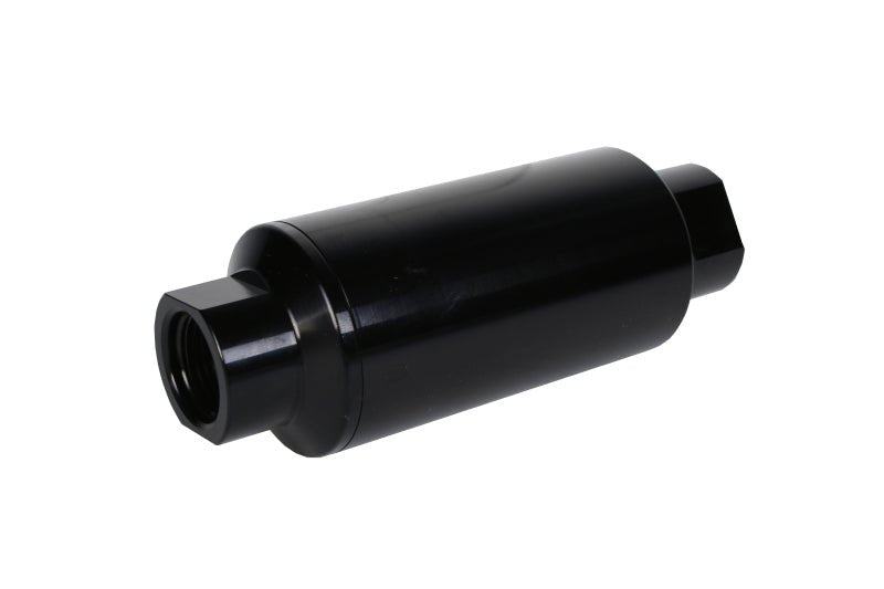 Aeromotive In - Line Filter 10AN 10 Micron Microglass Element Bright - Dip Black 2in OD - My Store