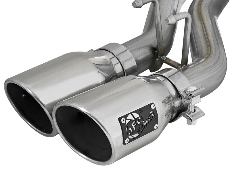 aFe Rebel Series 2.5in SS Cat - Back Exhaust w/ Polished Tip 07 - 18 Jeep Wrangler (JK) V6 3.6/3.8L 4dr - My Store