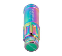 NRG 700 Series M12 X 1.25 Steel Lug Nut w/Dust Cap Cover Set 21 Pc w/Locks & Lock Socket - Neochrome - My Store