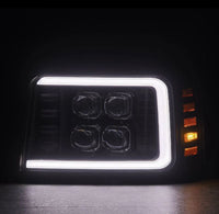 AlphaRex 92 - 96 Ford F - Series/Bronco NOVA - Series LED Proj Headlight Bk w/Actv Light SeqSig & SBDRL - My Store