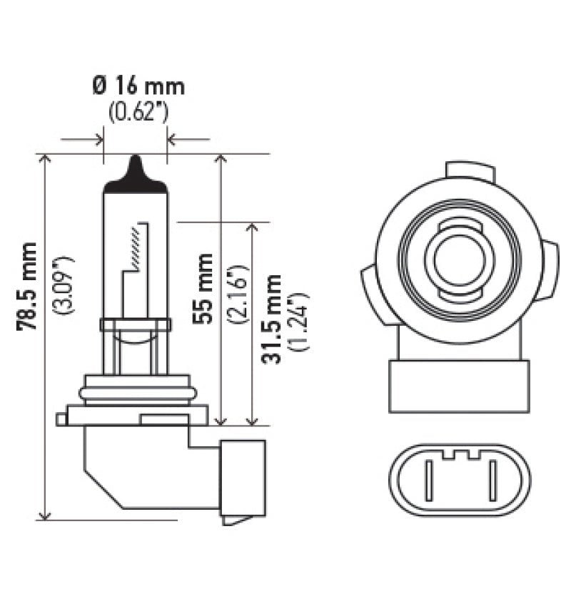 Hella H10 12V 65W Xen White Bulb (Pair) - My Store
