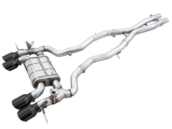 compare product AWE Tuning SwitchPath Cat-Back Exhaust for BMW G8X M3/M4 - Diamond Black Tips