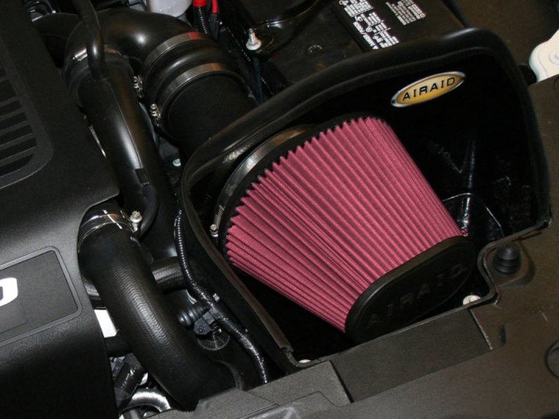 Airaid 10 - 13 Ford Taurus SHO/Flex 3.5L Turbo MXP Intake System w/ Tube (Oiled / Red Media) - My Store