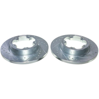 compare product Power Stop 22-24 Ford E-Transit Rear Drilled & Slotted Rotor - Pair