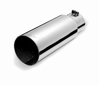 compare product Gibson Rolled Edge Angle-Cut Tip - 4in OD/3in Inlet/12in Length - Stainless